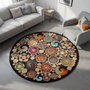 Conceptum Alfombra Multicolor de 70 cm con Impresión Digital 3D